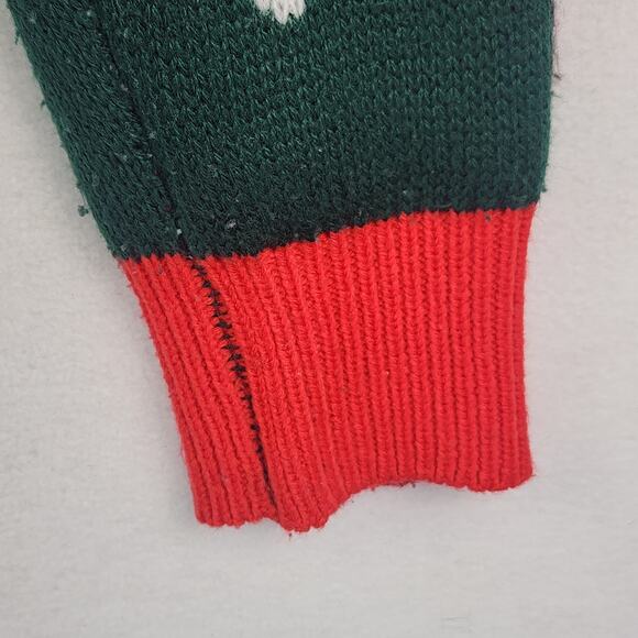 Party Sweater Dec 25 Ugly Christmas Sweater Unisex L Green/Red Cat Ornaments - Picture 7 of 15